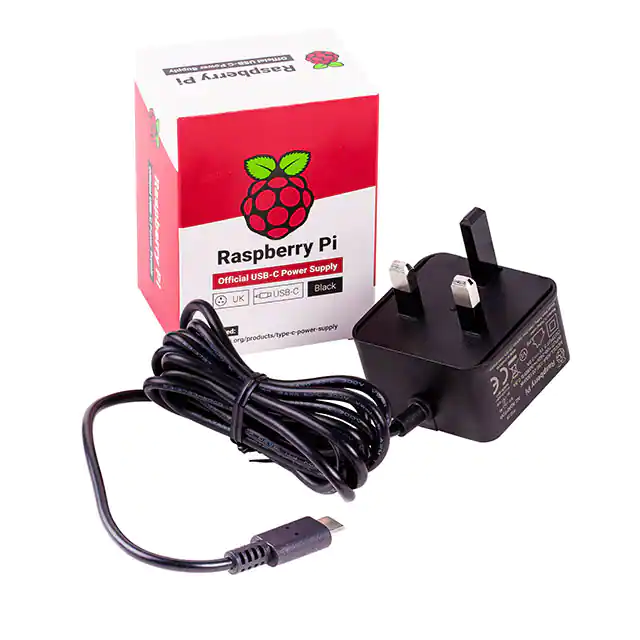 RPI USB-C POWER SUPPLY BLACK UK Raspberry Pi